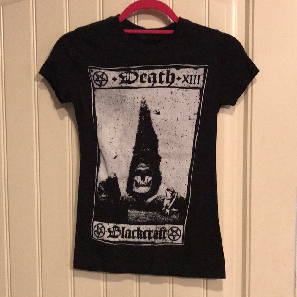 Black Craft Death tarot card tee
